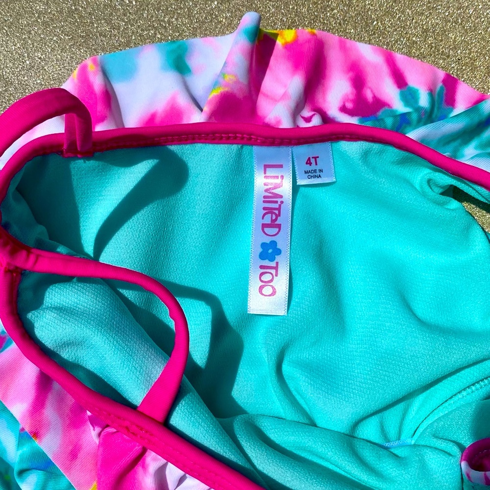 Limited Too toddler one piece tie dye bathing suit! NWT! - Picture 7 of 10